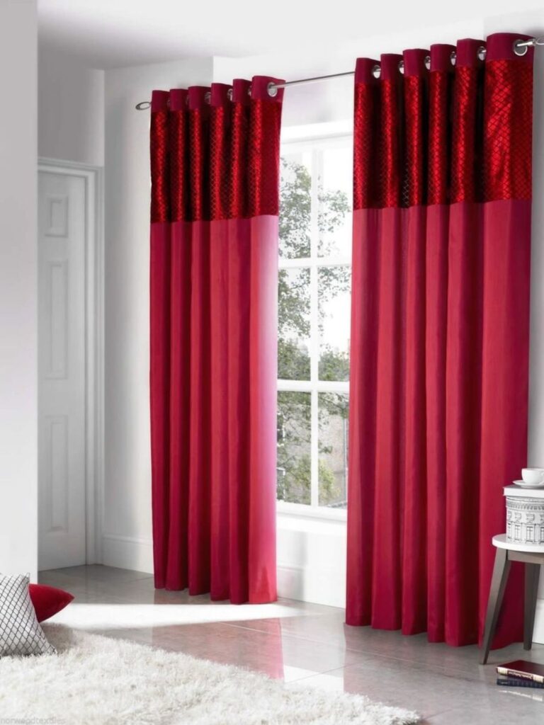 High quality red curtain