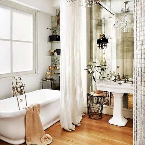 Luxury Bathroom Curtains