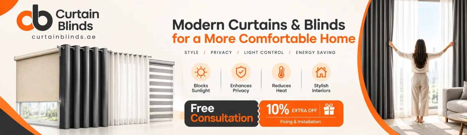 sale banner curtain blinds abu dhabi